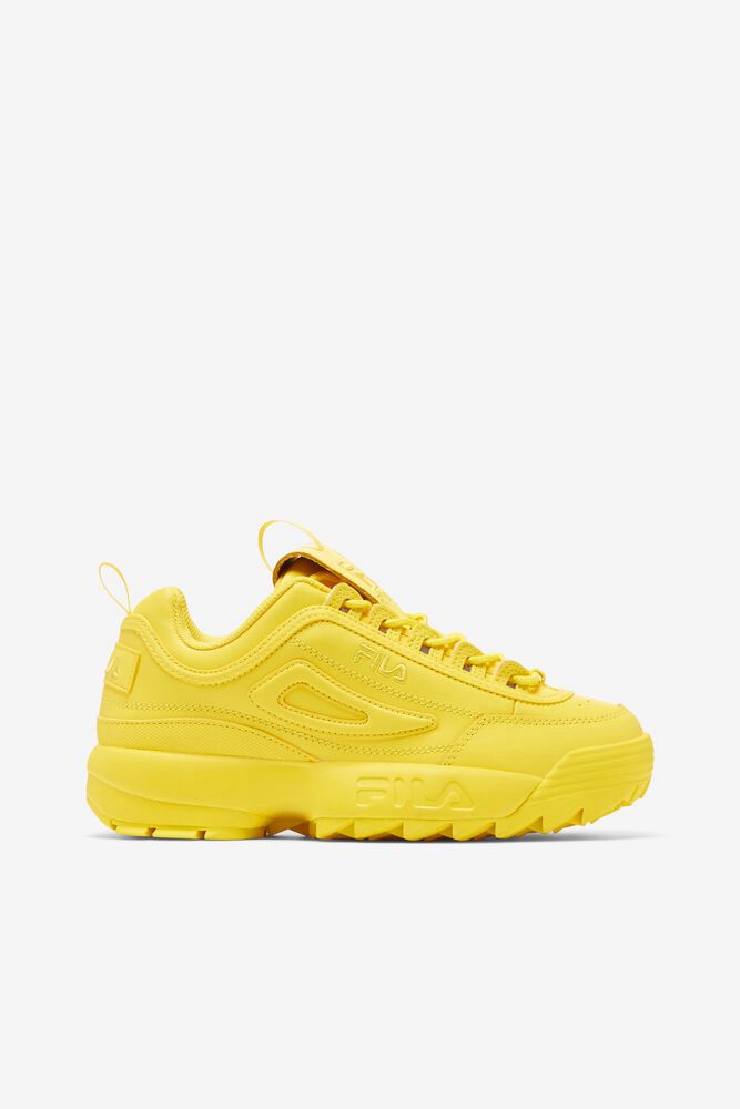 Fila Trainers Womens Yellow Disruptor 2 Premium - Ireland 09816-GAQR